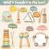 Stoie's Wooden Toddler Musical Instruments with Xylophone, Maracas, Triangle, Tamburine for Babies and Kids, Eco