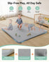50 50 COMOMY Vegan Leather Baby Play Mats for Floor, x Play Mat for Playpen, Thickened High-Density Foam Playmats