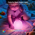 8 1h Dimming Tyute Baby Night Light, Nursery Night Lamp with RGB Colors Changing, Soft BPA Free Silicone Touch Night