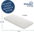 Cover,23.6" 47" 2'' Baby Bassinet Mattress, Breathable, Hypoallergenic, Premium Foam, Non-Toxic, Rectangle Shaped