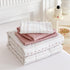 Joyreap 4 Set Set, Piece Cotton Toddler Bedding for Girls, Flower Stripes Boho Design, Soft Breathable Cotton Toddler