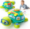 Zardali Baby Toys 6-12 Months, Musical Turtle Tummy Time Developmental Crawling Toy for