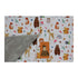 Dear Baby Gear Deluxe Car Seat Canopy - Infant Cover for Car Seats - Dainty Forest Animals, Light Gray
