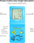 3.5-inch Retro Brick Game Console - 80s/90s Building Block Game with 23 Classic Games, Nostalgic Puzzle (Blue)