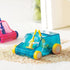 2 Pcs Mini Car Dust Cleaner - Cute Pencil Sweeper Trolley Gifts for Kids, Blue and Red