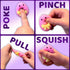 stargo 36 Pack Colorful Prefilled Easter Eggs bulk with mochi Squishy Easter toys - Plastic easter Eggs with squshies