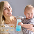 Manwetye 2 4 PCS Layers Sakura Baby Milk Formula Dispenser & Container Box for Travel (Blue)