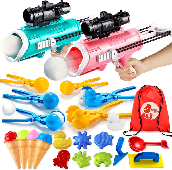 28 Pack Snow Toys-Snowball Maker Toy for Kids Winter Outdoor Toys with