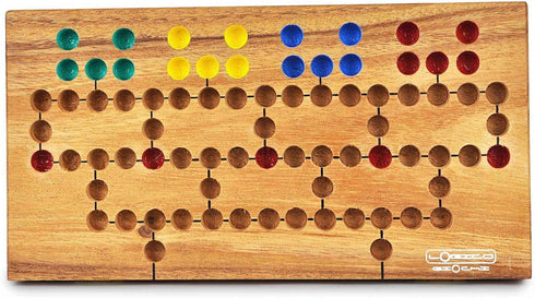 Logica Puzzles Malefiz - Barricade - Wooden Board Game, Strategy Game for 2-4 Players