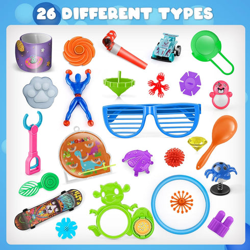 Amy&Benton 400pcs Kids Carnival Prizes, Birthday Party Favor Toys for Classroom