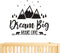 Dream Big Little One Quote Wall Decals for Nursery, Woodland Vinyl Stickers for Children Baby Kids Bedroom Y07