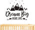 Dream Big Little One Quote Wall Decals for Nursery, Woodland Vinyl Stickers for Children Baby Kids Bedroom Y07