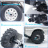 4 PCS 5mm to 7mm Wheel Hex Adapters (+10mm) for 1/10 WPL D12 RC Truck Car, Black