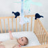 12 The Peanutshell Crib Mobile for Boys or Girls - Light and Dark Blue Musical Baby Crib Mobile with Lullabies, Ocean