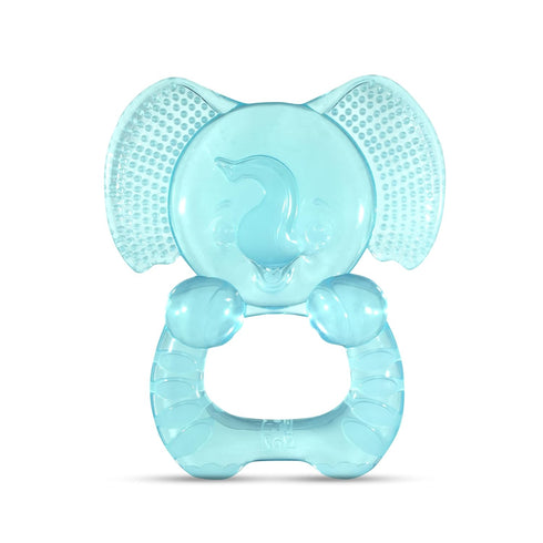 RaZbaby Elfy-Yummy Teether: Teething Relief Toy - Elephant Design, Medical Grade Silicone