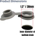 Bathtub Stoppers, Silicone Stopper Fits Most Baby Bathtubs, 5 Sizes of Bath Tub Plugs (1.2'' I.D.)