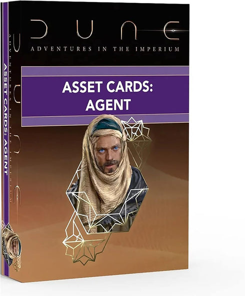 Dune: Agent Expansion Deck - Asset Cards for Dune Adventures in The Imperium, 56 Cards RPG Accessory Pack