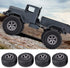 RC Crawler Tires 4Pcs Off-Road Rubber Tyres for 1:16 Remote Control Military Car Accessory Part