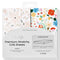 TotAha Floral Crib Sheets 2-Pack, Hypoallergenic, Silky Comfort, Buttery Soft, Calming Effect,