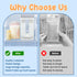 Kandishiex US Breastmilk Storage Container Health Milk Freeze Organizer First-in First-Out Breast Milk Storage Tower