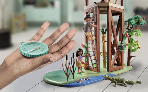 Set Playmobil Wiltopia Research Tower - Jungle Adventure