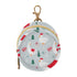 Christmas Duck Round Pacifier Storage Case with Zipper, Portable Pacifier Case for
