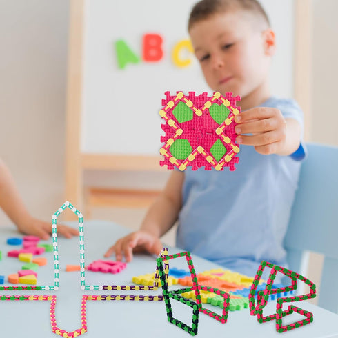 60 Packs Color,48 Sotiff Wacky Track Fidget Toy Fidget Links Colorful Snake Toy Gift for Kids Adult Autism Stress