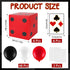 60 11 Inch 6 CHUNNIN Pcs Casino Theme Party Decoration Casino Party Boxes Balloon Poker Cards Large Dice Favor Boxes