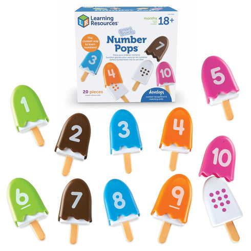Learning Resources Smart Snacks Number Pops - Sorting Toys, Stacking Montessori, Classroom