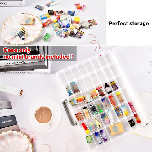 FULLCASE Collector Case for Mini Brands 5 Surprise Series 1 2 3 4 - Storage Organizer for Miniature Collectible Toys