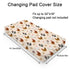 Farm Hens Roosters Changing Pad Covers Farmhouse Chicken Eggs Fitted Baby Changing Table Sheets for Boys Girls Watercolor Farm Birds Soft Breathable Stretch Diaper Change Table Pad Mats 32''x16''