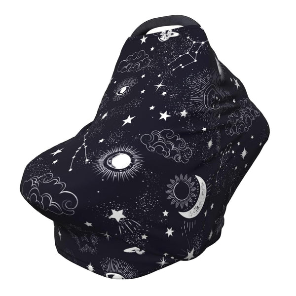 Schgap Space Galaxy Baby Car Seat Covers Canopy, Nursing Cover Breastfeeding Baby Carrier