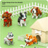 Vilbocr Blocks3D Micro Mini Blocks DogCute Animal Building BlocksPet Micro Mini Building Puzzle Collection Animal Model