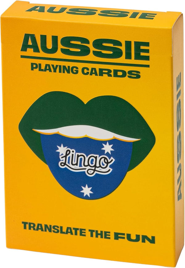Aussie Lingo Playing Cards, Travel Flashcards to Learn Aussie Slang Vocabulary in a Fun Way
