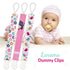 3 Pack Liname Neutral Pacifier Clip - Pacifier Clips for Boys & Girls - Binky Holder Soothie Paci Clip Binkie Clip