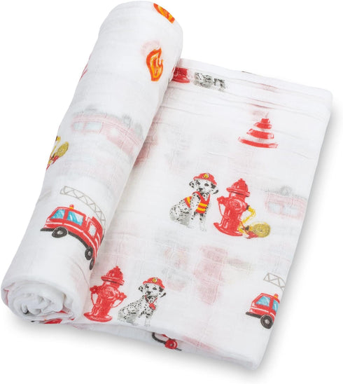 LollyBanks Muslin Swaddle Blanket, 100% Muslin Cotton Swaddle Blankets for Baby Boys,