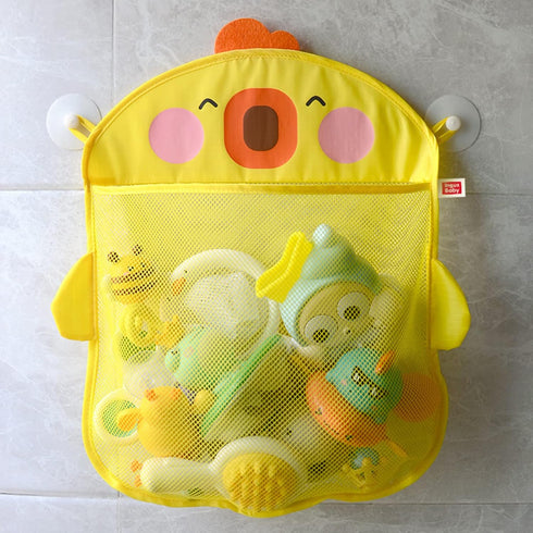 YPBEW 2 Bath Toy Organizer Funny Animal Hanging Mesh Net Bathtub Storage With Suction Cups Quick Drying Toy Holder Net