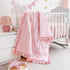Wowelife Boho Mini Crib Bedding Set for Girls, 3 Piece Tufted Jacquard