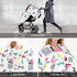 Hcpwzrf 80s 90s Retro Vintage Fashion Baby Car Seat Cover & Nursing Cover - Breathable Stretch Multi-Use Cover