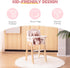 18 Inch ROBOTIME Wooden Baby Doll High Chair, Pink Wooden Baby Doll Chair for Dolls, Pretend Play High Chair Baby Doll