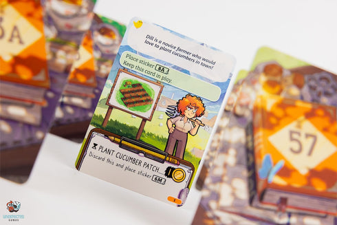 Cozy 8+, 1-6 30 Asmodee Stickerville Board Game - Narrative Strategy Game of Village Building & Storytelling