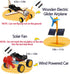STEM 4 Set Solar Motor Kit, Electric Science Experiment Projects, Educational Building Car Kit for Kids