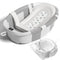JoyYum Collapsible Baby Bathtub with Soft Cushion and Thermometer, Newborn to Toddler Tub