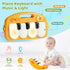 2 1 Tummy 0-6 12-18 Baby Gym Play Mat with Walker, IN Kick and Play Piano Activity Center with Light & Music, Time Mat