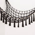 Stuffed Animal Toy Hammock Hanging, Macrame Organizer Storage for Plush Toys, Large Corner Net Holder (Black)
