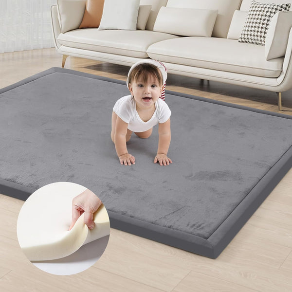 ACOMOPACK Baby Play Mat for Floor 1.3" Thick Memory Foam Play Mat