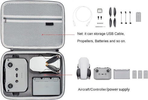 Tomat Mini 4K Carrying Case - Portable Travel Bag for DJI MINI 4K/Mini 2 Accessories