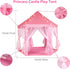Princess Tent with Rug & LED Star Lights, Large Playhouse for Girls Kids, Indoor Outdoor Games, 140*135cm
