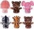 7" Set Pack 6 My OLi Plush Toys Stuffed Animals Bundle of Forest Animal Toys Lion/Elephant/Zebra/Giraffe/Tiger/Leopard