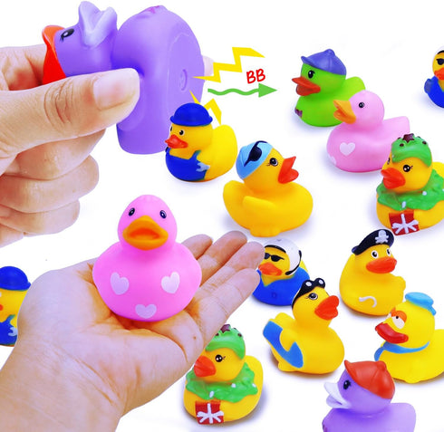 Yomwet Swimming (12 Pack) Rubber Ducks Toy Duckies for Kids,Baby Bath Toys, Toddlers Floater Duck Showers